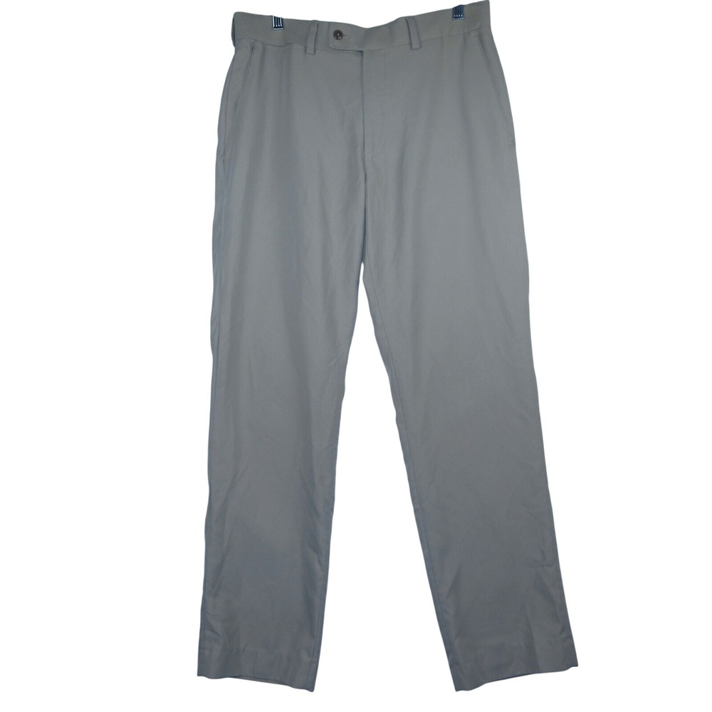 Louis Raphael Golf Pants Mens‎ 34x32 Khaki Pleated Slacks Light Soft